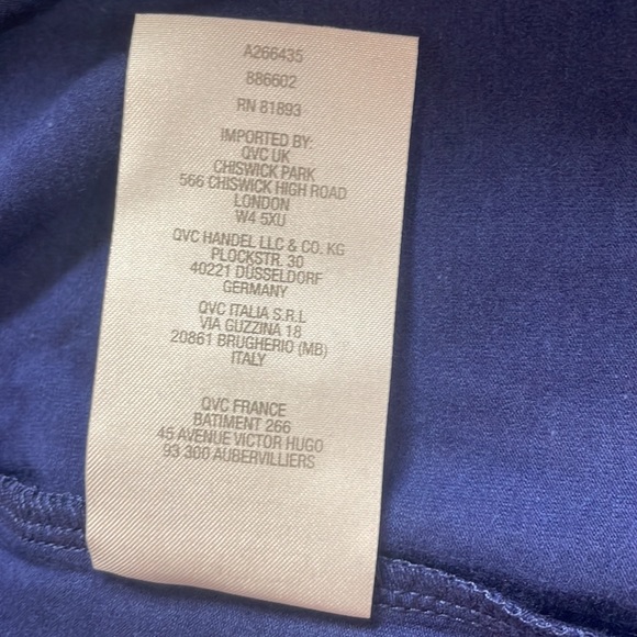 Denim D & Co. top short sleeve pullover jersey navy blue women’s size 3X new - Picture 11 of 11